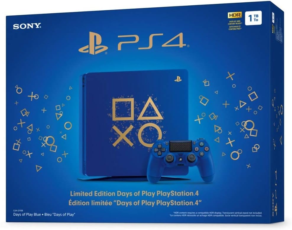 Sony PlayStation®4 Slim 1TB Limited Edition Console Days of Play Bundle