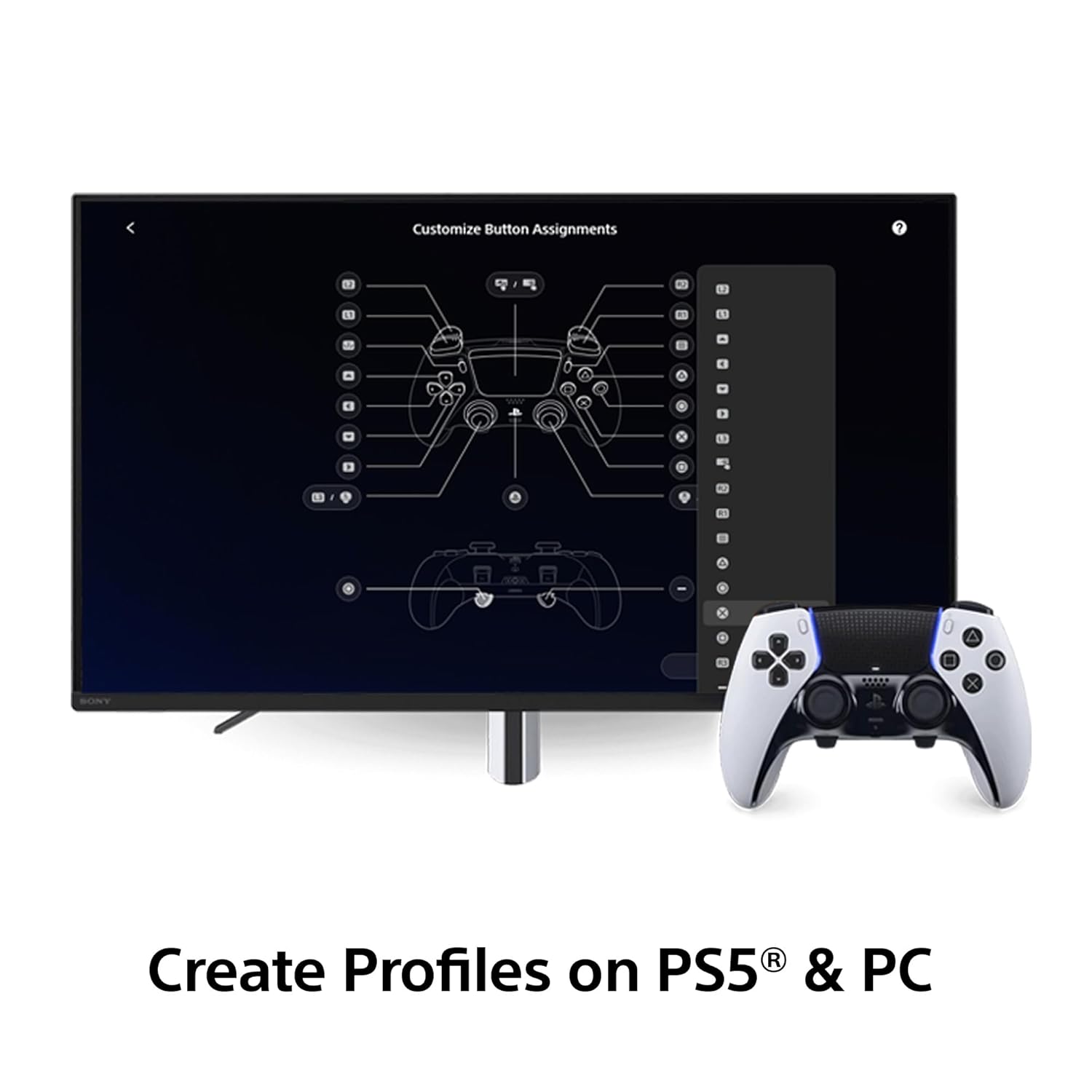 PlayStation® DualSense Edge™ Wireless Controller White