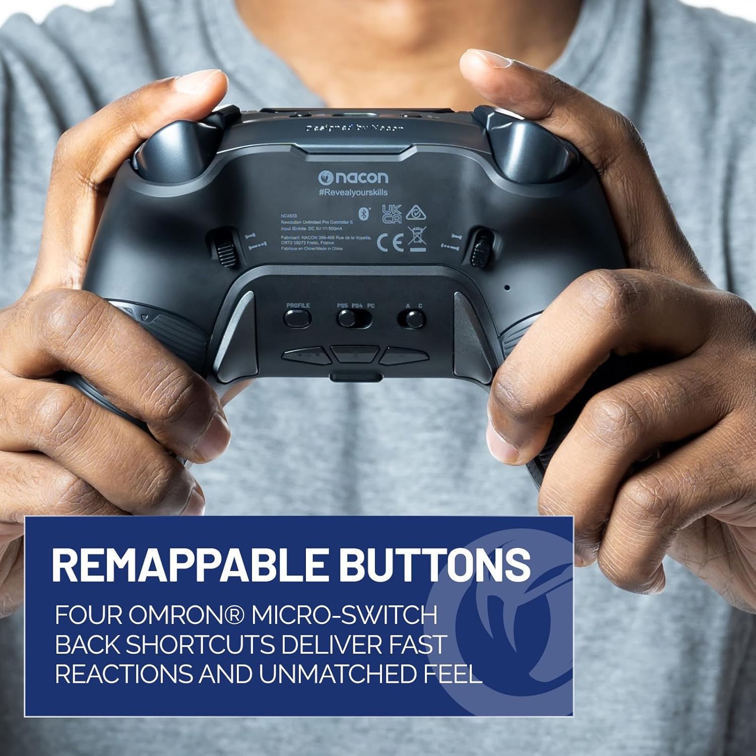 NACON Revolution 5 Pro Officially Licensed PlayStation® Wireless Gaming Controller Black