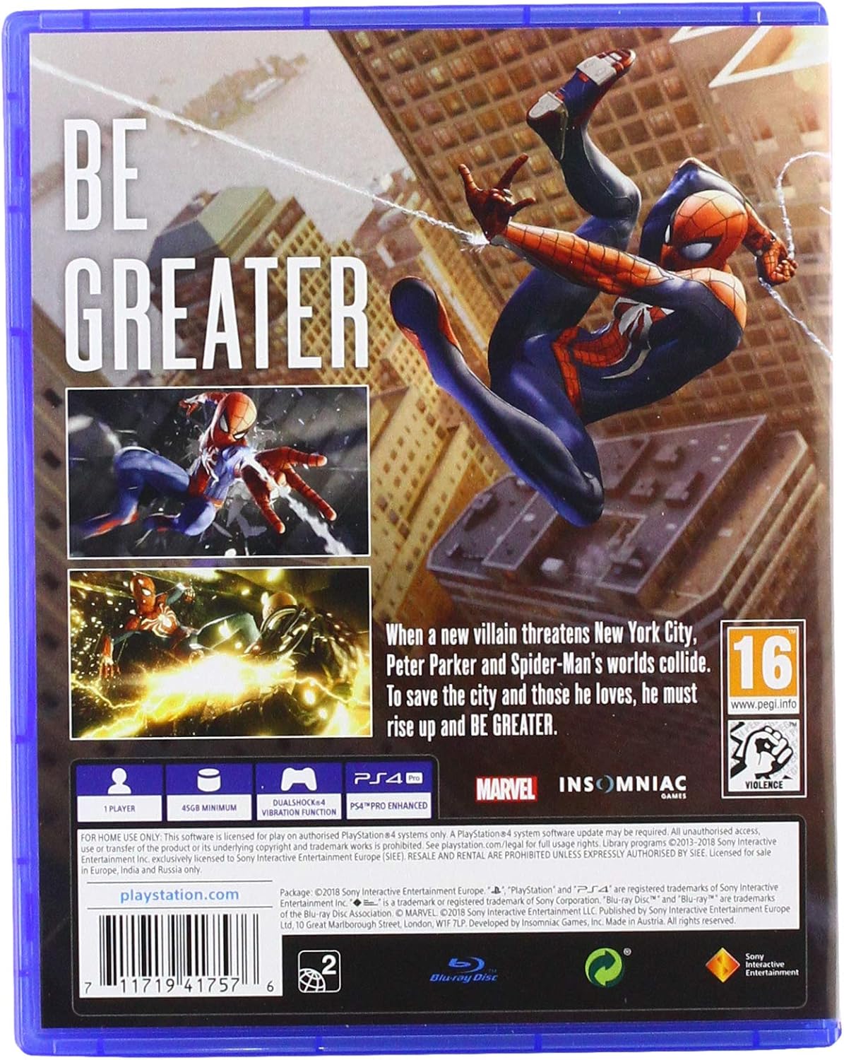 Sony PlayStation®4 Slim 500GB Console Mega Bundle with 3 Games (Spider‑Man, Ratchet & Clank, Uncharted) Fattal Warranty