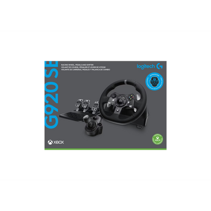 Logitech G G920 Driving Force Racing Wheel and Floor Pedals, Real Force Feedback, Stainless Steel Paddle Shifters, Steering Wheel Cover for Xbox Series X|S, Xbox One, PC, Mac Black