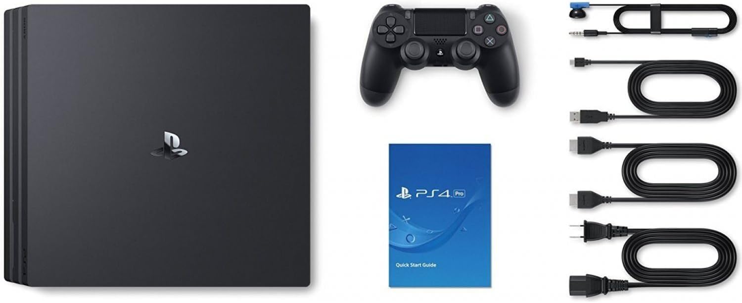 Sony PlayStation®4 Pro 1TB Console Bundle Red Dead Redemption 2 Jet Black HDR Technology