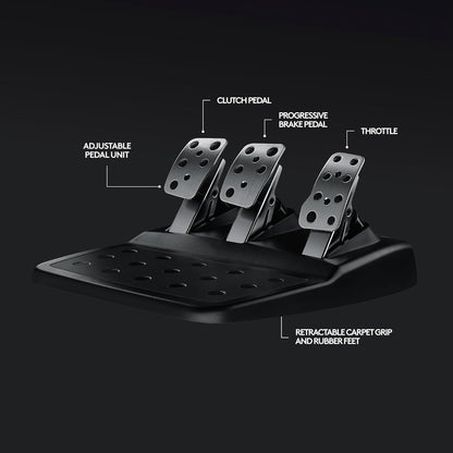 Logitech G G920 Driving Force Racing Wheel and Floor Pedals, Real Force Feedback, Stainless Steel Paddle Shifters, Steering Wheel Cover for Xbox Series X|S, Xbox One, PC, Mac Black