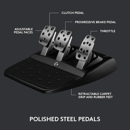 Logitech® G923 Racing Wheel and Pedals TRUEFORCE™ Technology