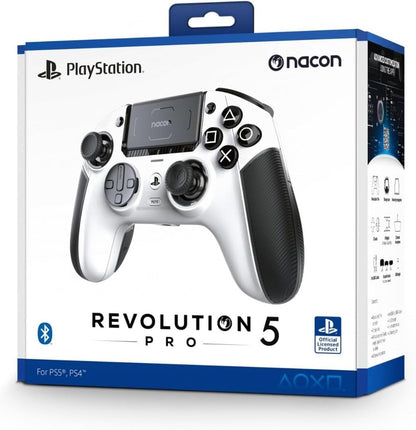 NACON Revolution 5 Pro Officially Licensed PlayStation® Wireless Gaming Controller White