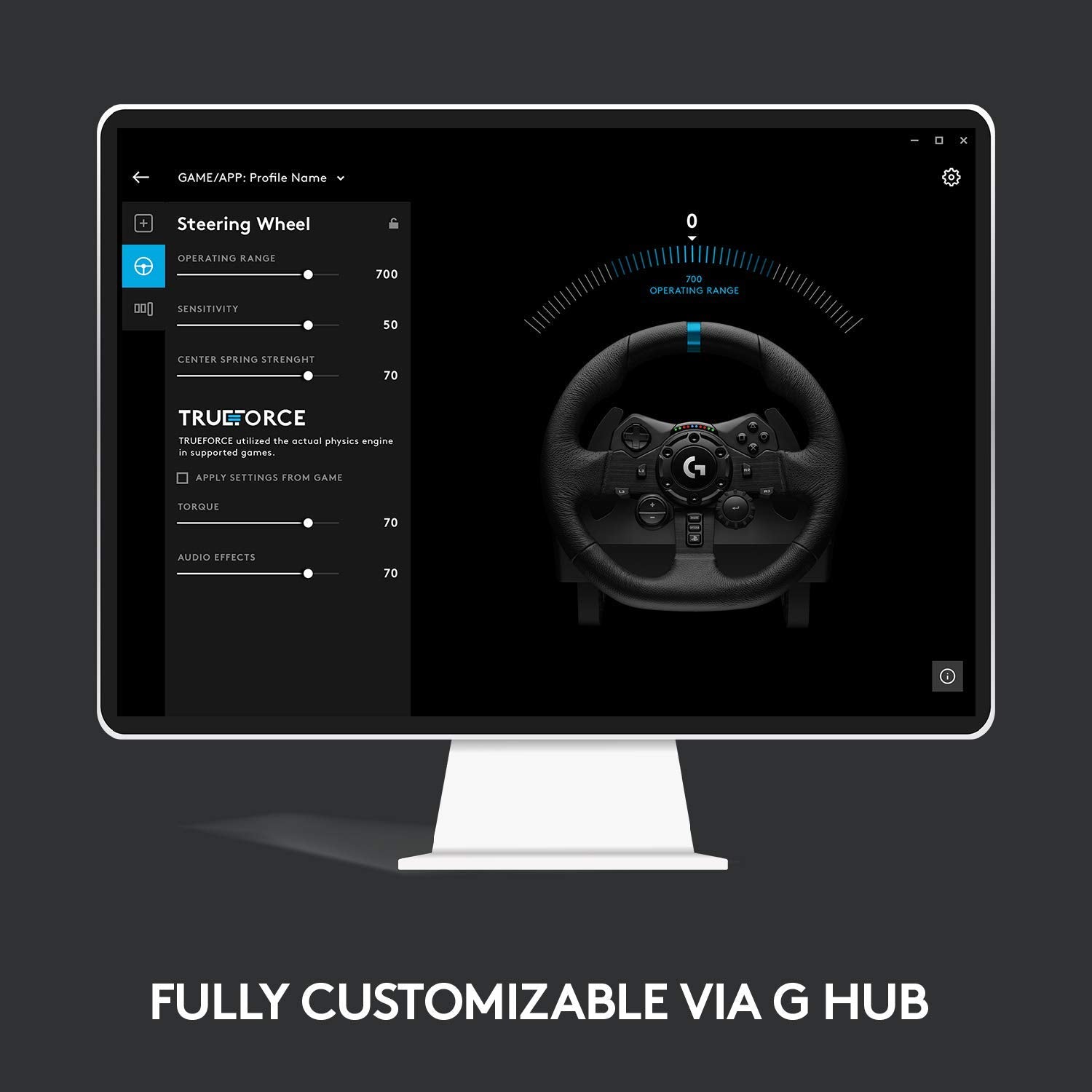 Logitech® G923 Racing Wheel and Pedals TRUEFORCE™ Technology