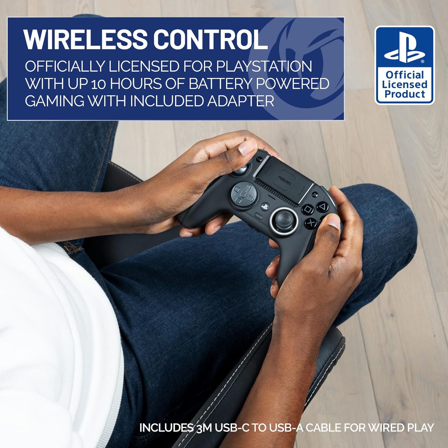 NACON Revolution 5 Pro Officially Licensed PlayStation® Wireless Gaming Controller Black