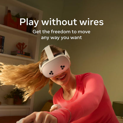 Meta Quest™ 3S Virtual Reality Headset Thirty-Three Percent More Memory — 2X Graphical Processing Power — Virtual Reality Without Wires Access to 40+ Games with a 3-Month Trial of Meta Horizon+ Included