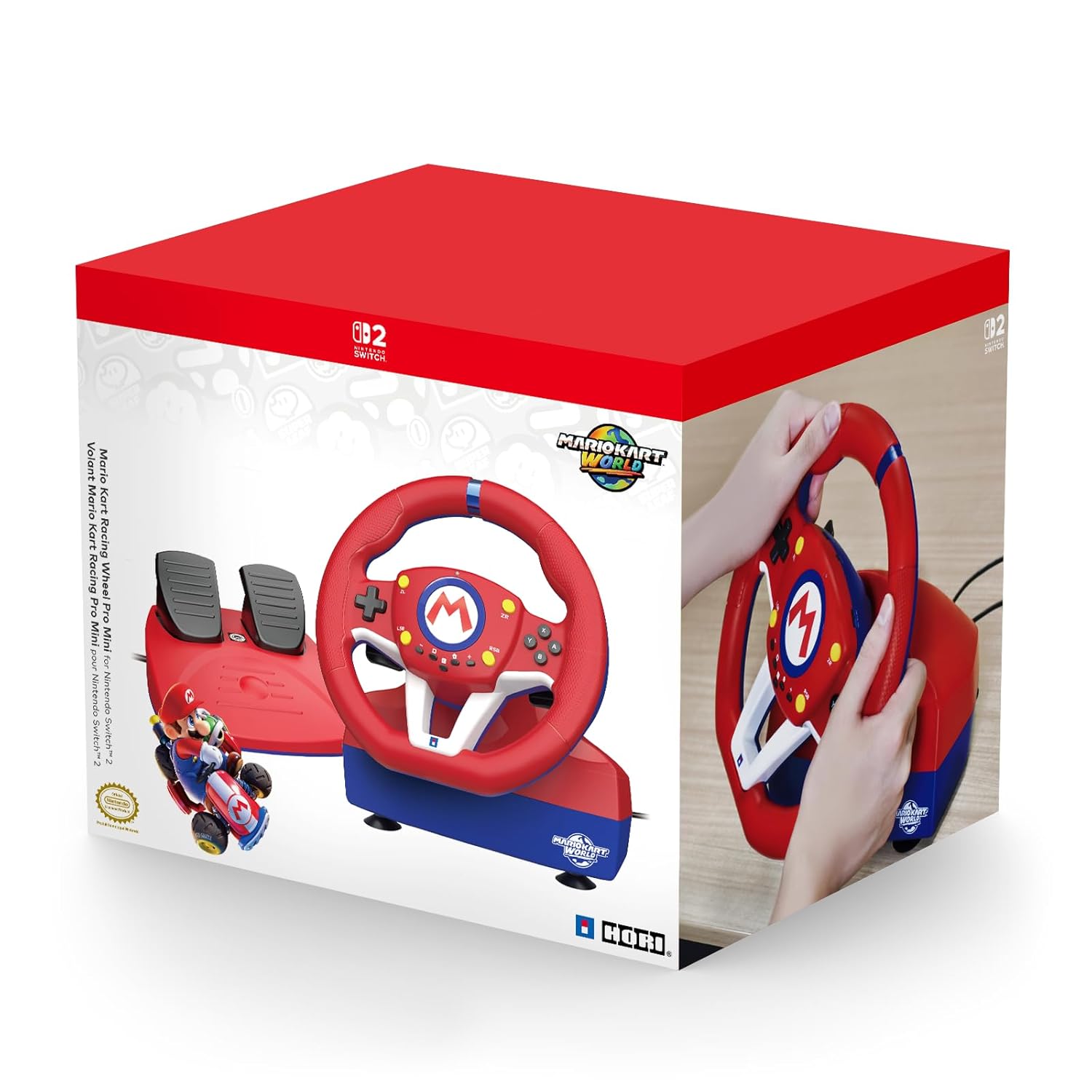 HORI Nintendo Switch Mario Kart Racing Wheel Pro Mini Officially Licensed by Nintendo