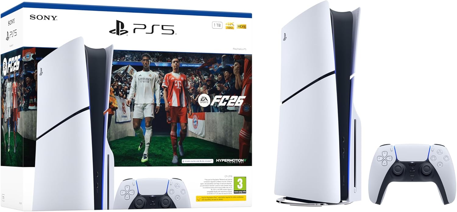 Sony PlayStation®5 Slim Console 1TB EA SPORTS™ FC 26 Bundle (Fattal Warranty)