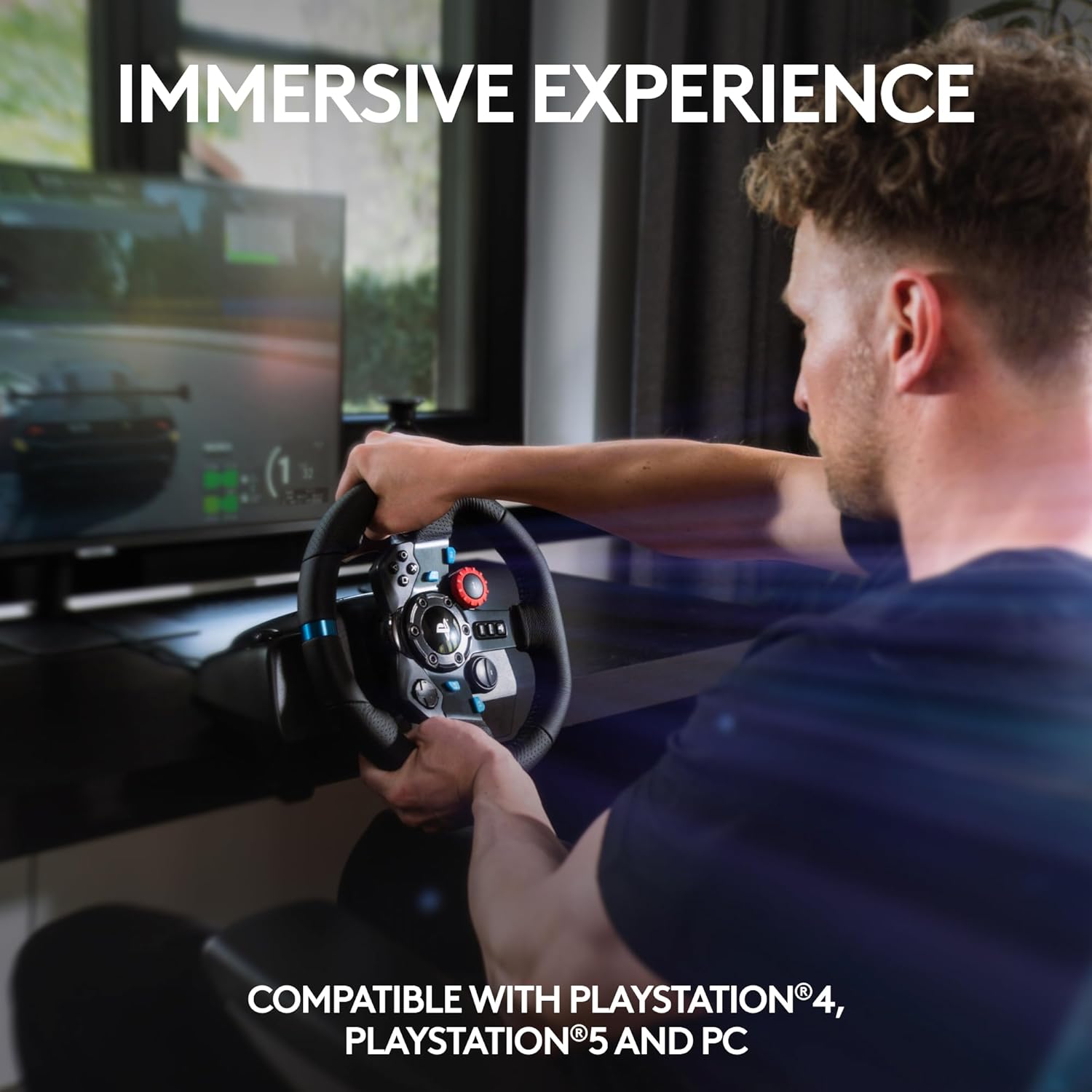 Logitech® G29 Driving Force™ Racing Wheel and Floor Pedals Black