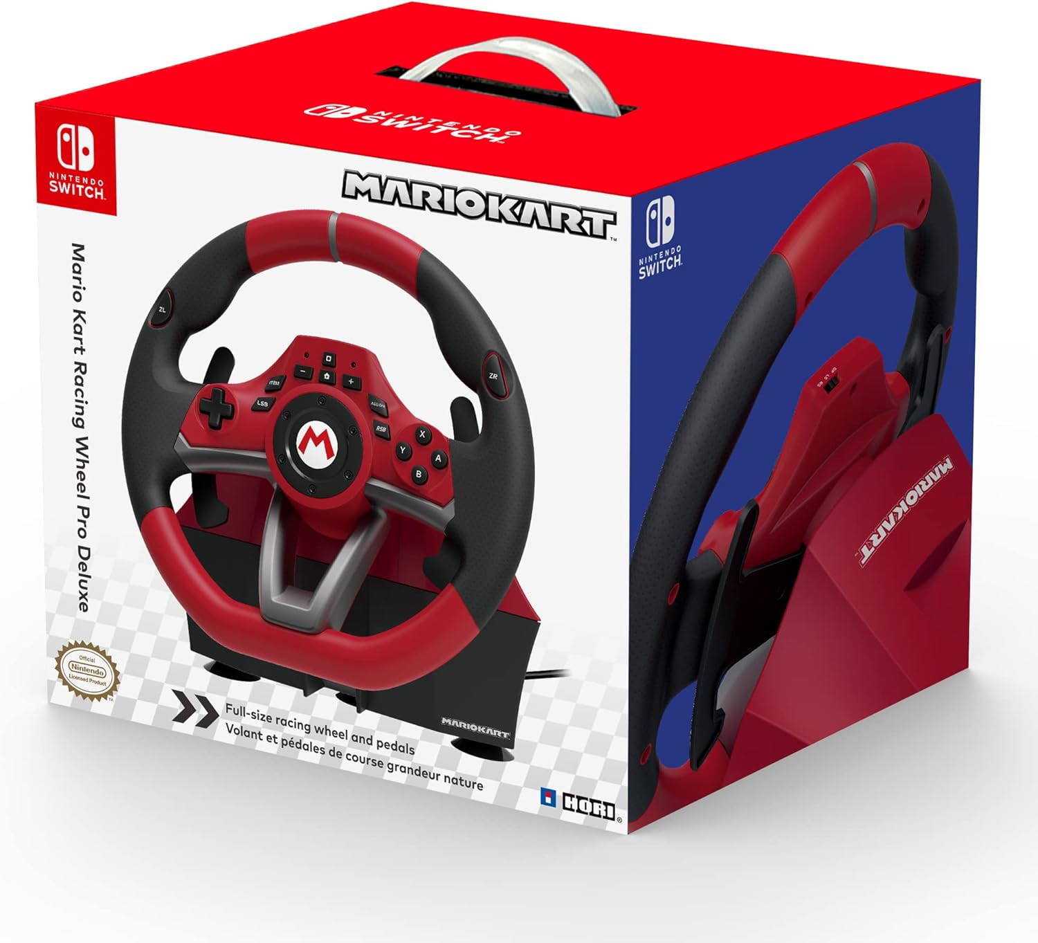 HORI Mario Kart Racing Wheel Pro Deluxe Officially Licensed by Nintendo Nintendo Switch 2