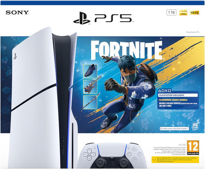 Sony PlayStation®5 Console (1TB) Fortnite® Flowering Chaos Bundle (Fattal Warranty)