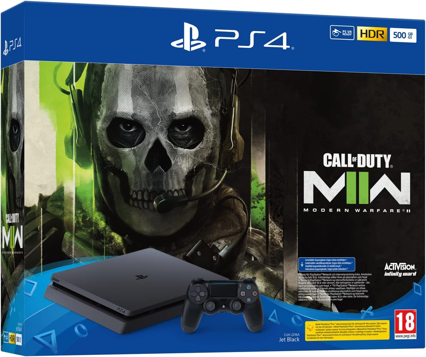 PlayStation®4 Console 500GB Call of Duty® Modern Warfare II Bundle 500GB (Fattal Warranty)
