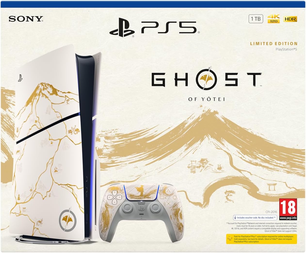 PlayStation®5 Console Ghost of Yotei™ Gold Limited Edition Bundle