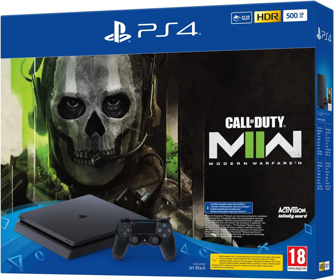 PlayStation®4 Console 500GB Call of Duty® Modern Warfare II Bundle 500GB (Fattal Warranty)