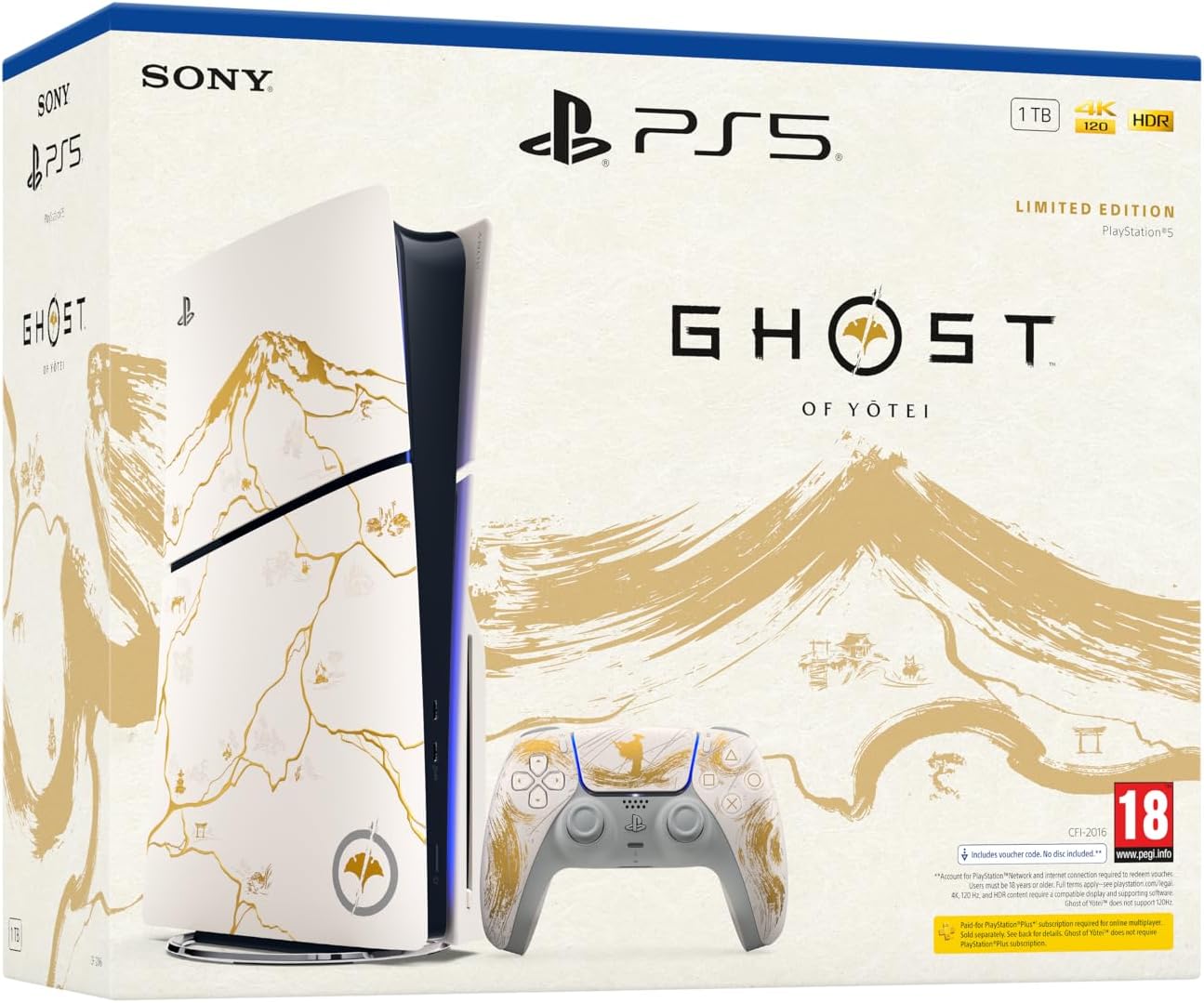 PlayStation®5 Console Ghost of Yotei™ Gold Limited Edition Bundle