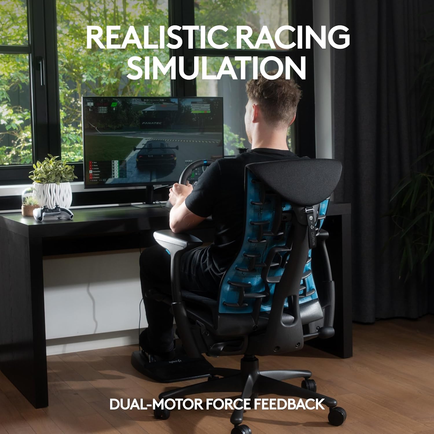 Logitech® G29 Driving Force™ Racing Wheel and Floor Pedals Black