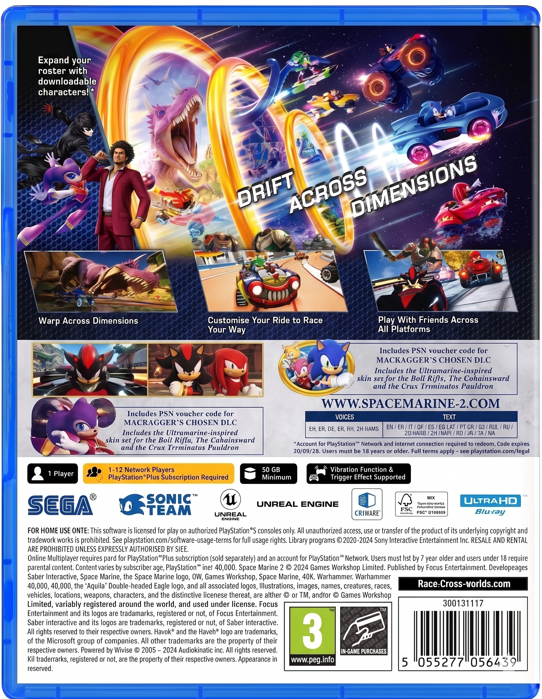 Sonic Team Racing: Crossworlds PS5®