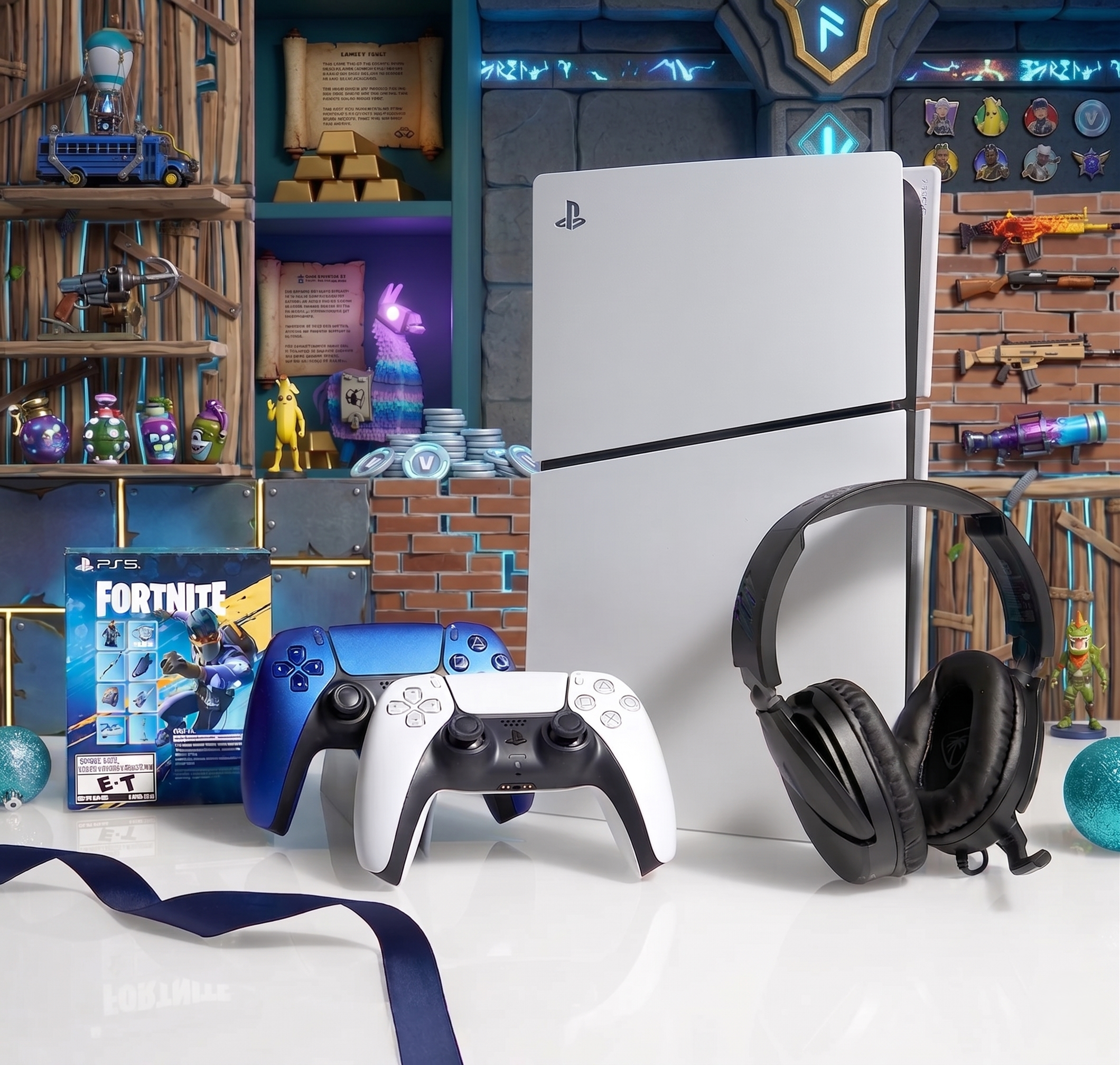 Sony PlayStation®5 Console (1TB) Fortnite® Flowering Chaos Bundle (Fattal Warranty)