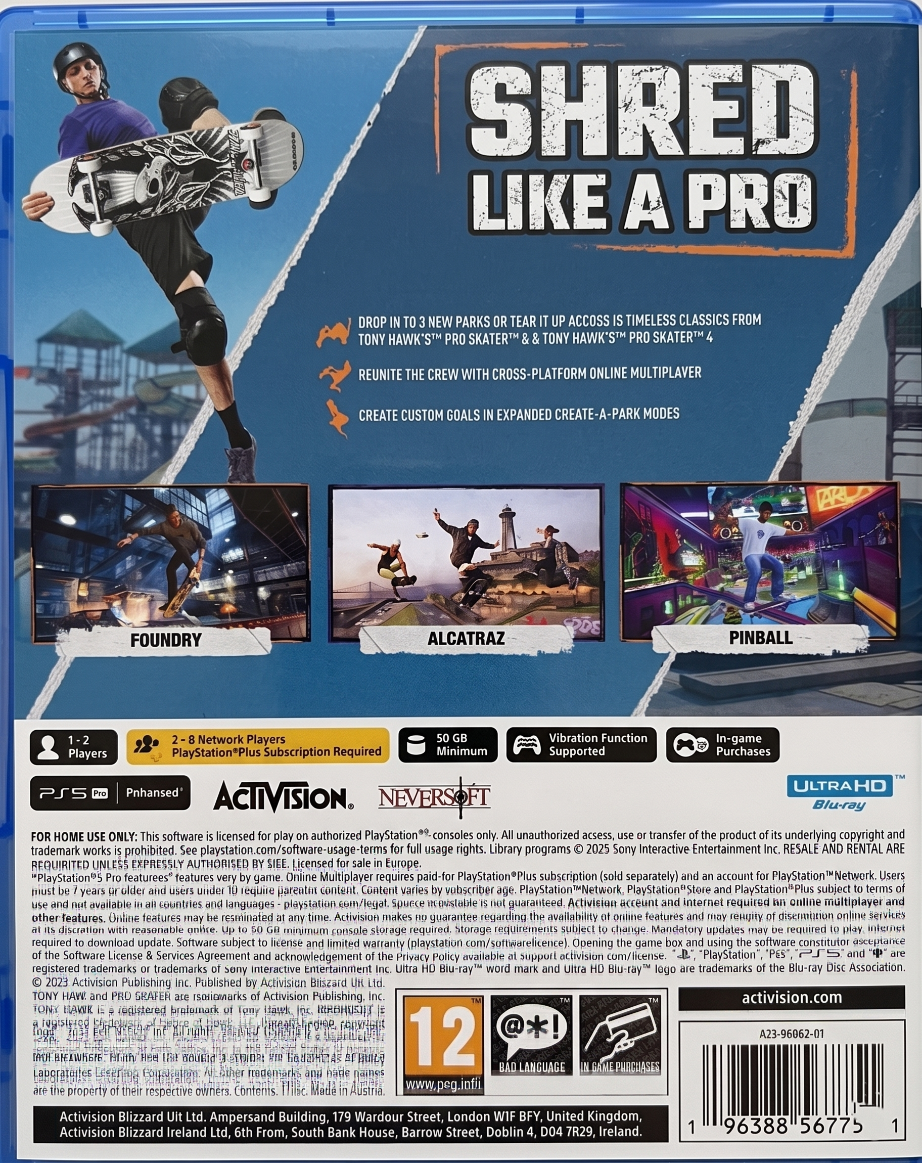 Tony Hawk’s™ Pro Skater 3 + 4 Remastered PS5®