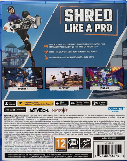 Tony Hawk’s™ Pro Skater 3 + 4 Remastered PS5®