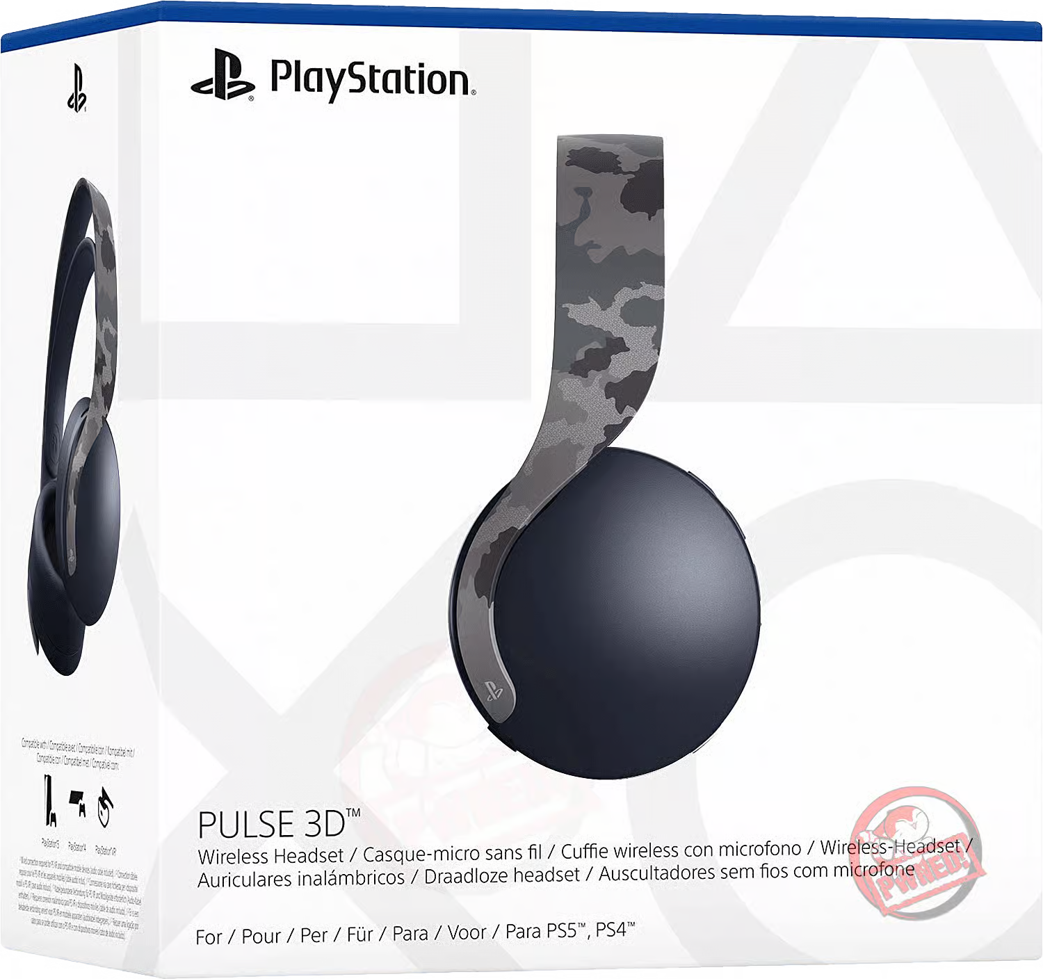PlayStation® PULSE 3D™ Wireless Headset Gray Camouflage