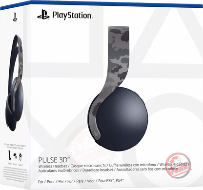 PlayStation® PULSE 3D™ Wireless Headset Gray Camouflage
