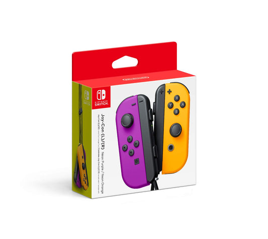 Joy Cons Purple and Orange Nintendo Switch