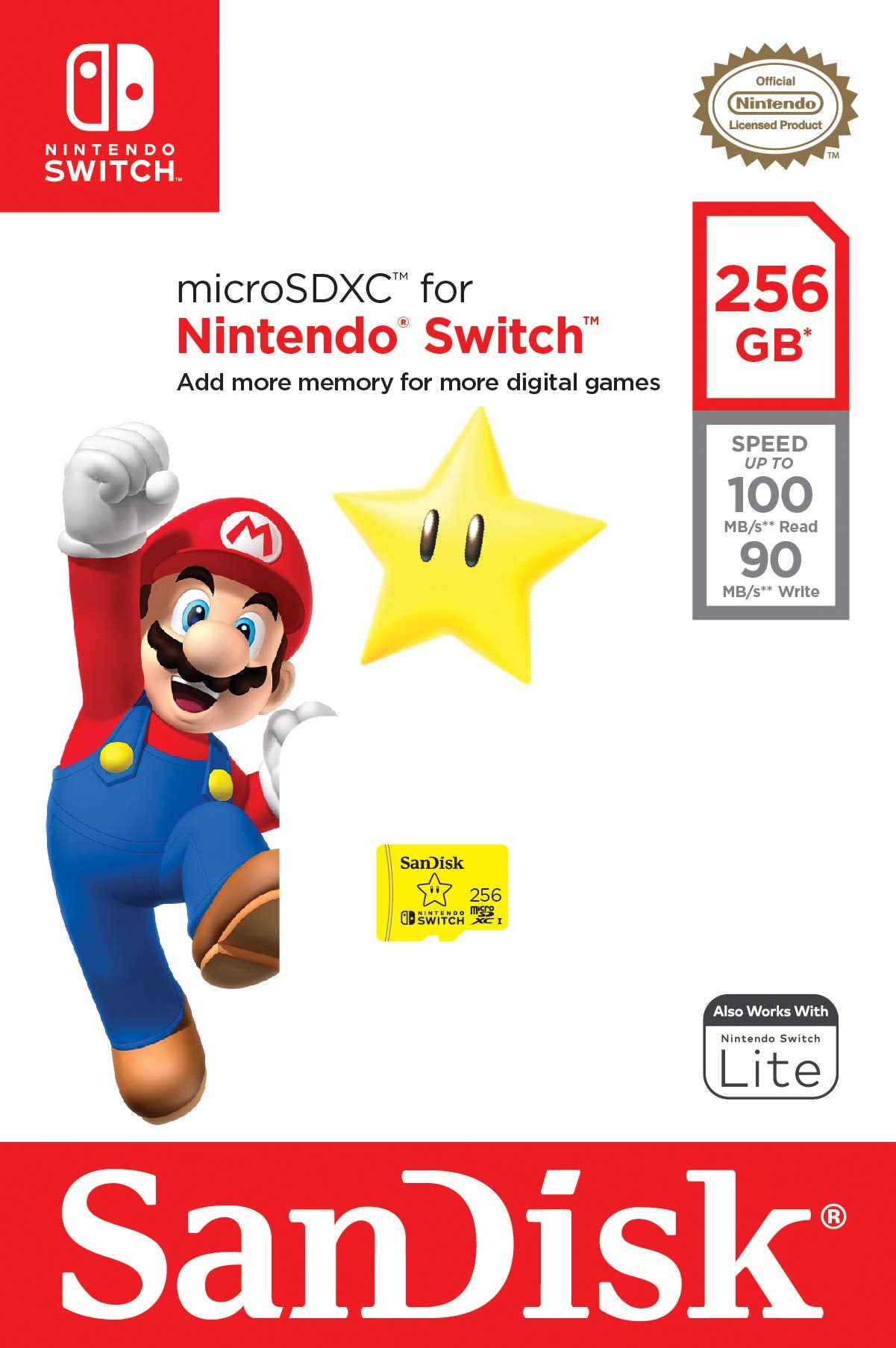 San Disk 256 GB Nintendo Switch