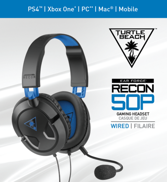 Turtle Beach Recon 50P Ps4 - Xbox One - PC - Mac - Mobile Headset